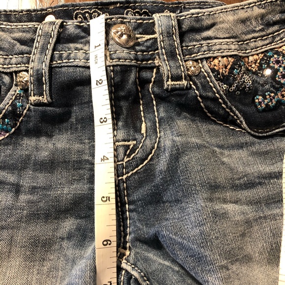 MISS ME Girls Jean Short Size 10 - Picture 13 of 15
